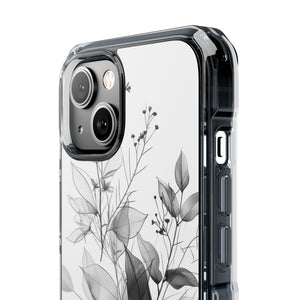 Botanical Serenity - Phone Case for iPhone (Clear Impact - Magnetic)