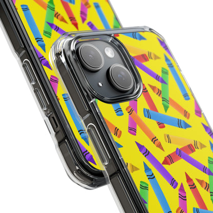 Crayons Scatter Playfully iPhone Case - Impact
