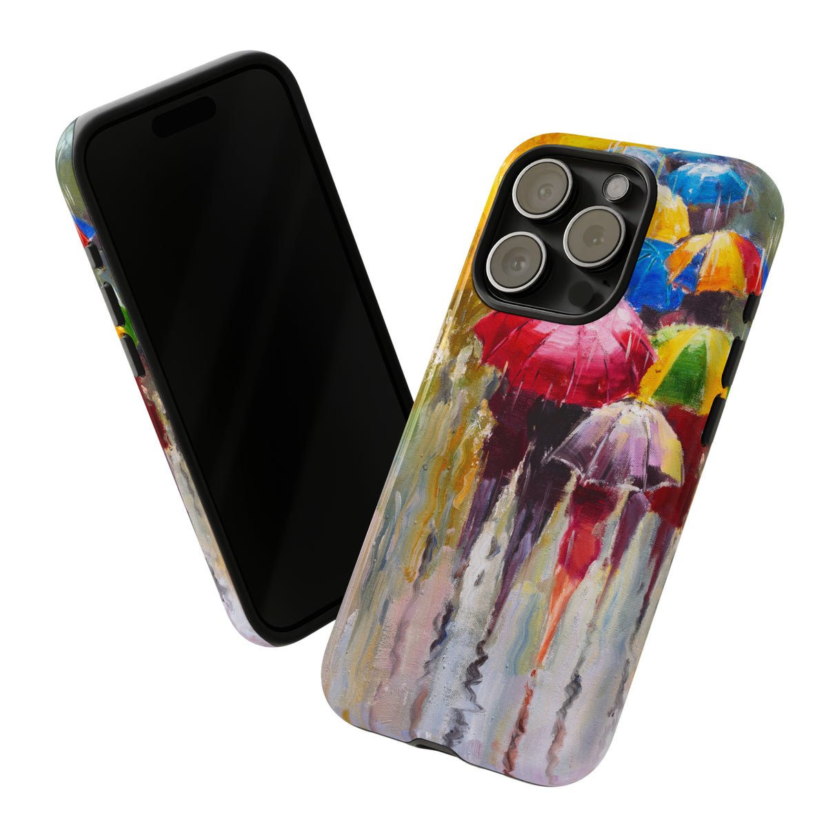 Oil Painting - Rainy Day - Protective Phone Case