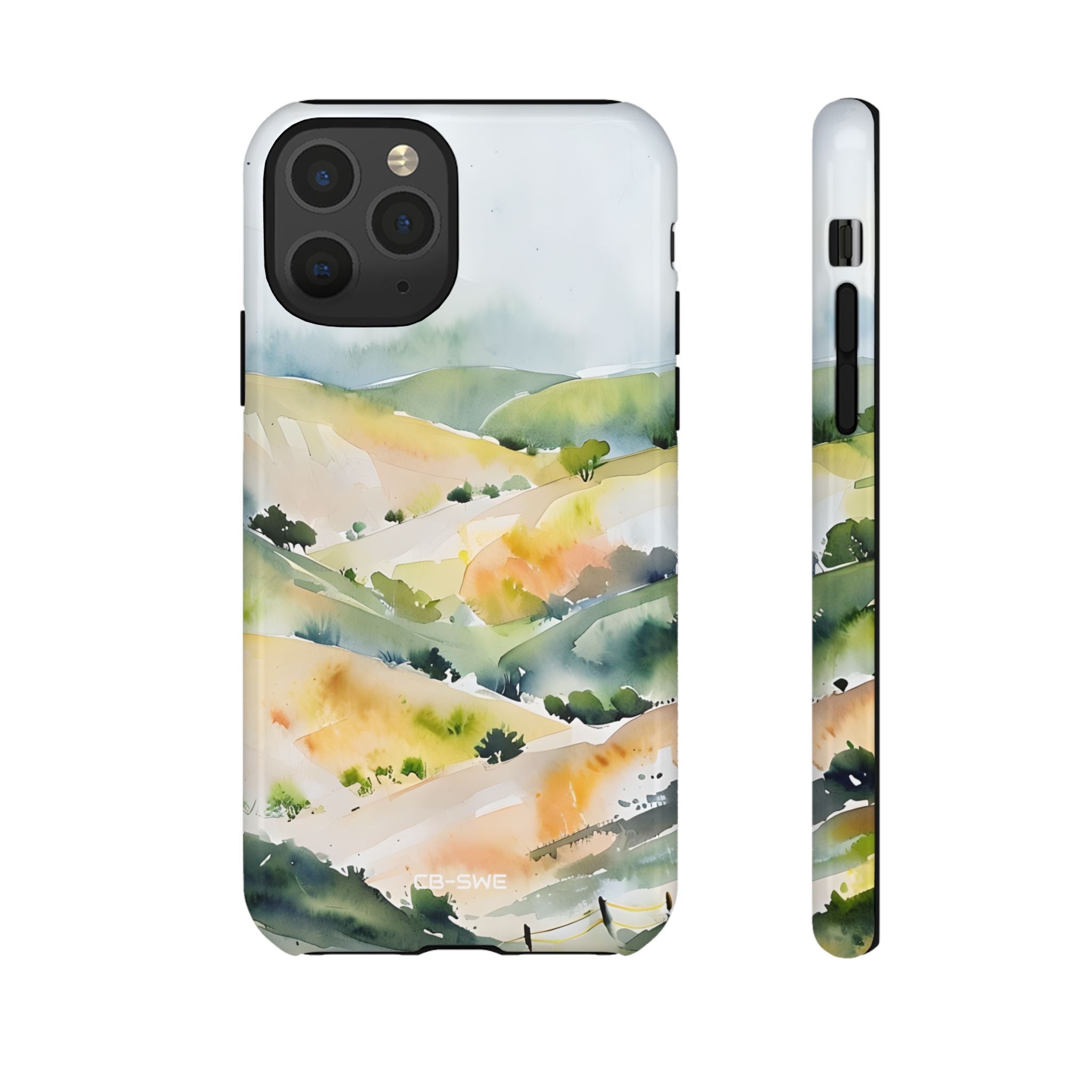 Misty Hills Watercolor - iPhone Case