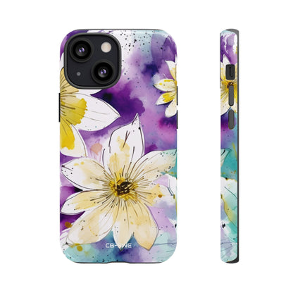 Vibrant Watercolor Flowers - iPhone Case