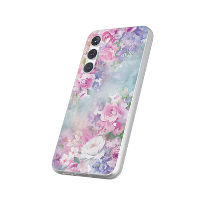 Dreamy Floral Watercolor - Flexi Samsung S23 Phone Case