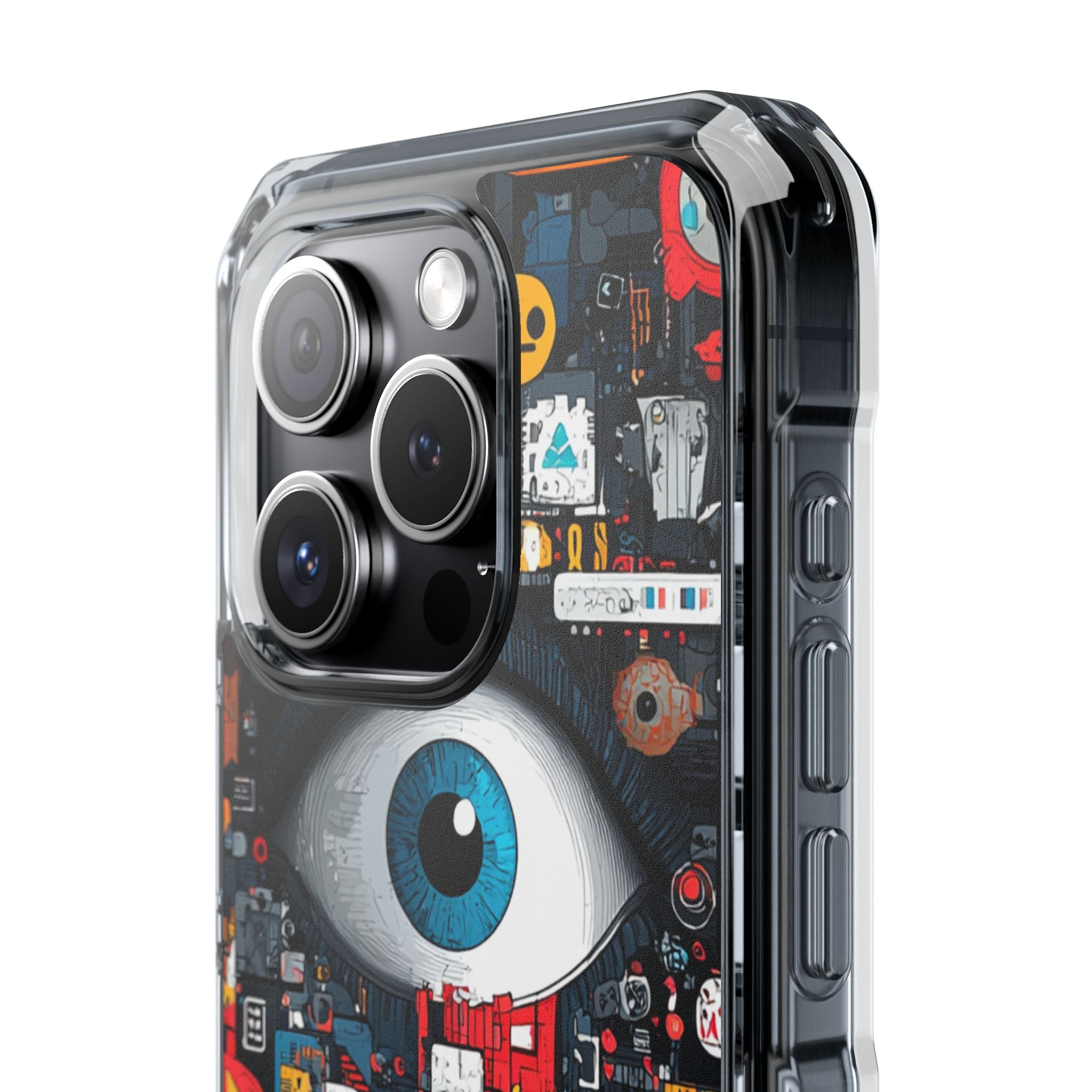 Digital Eye Blue iPhone 15 Pro Case - Impact