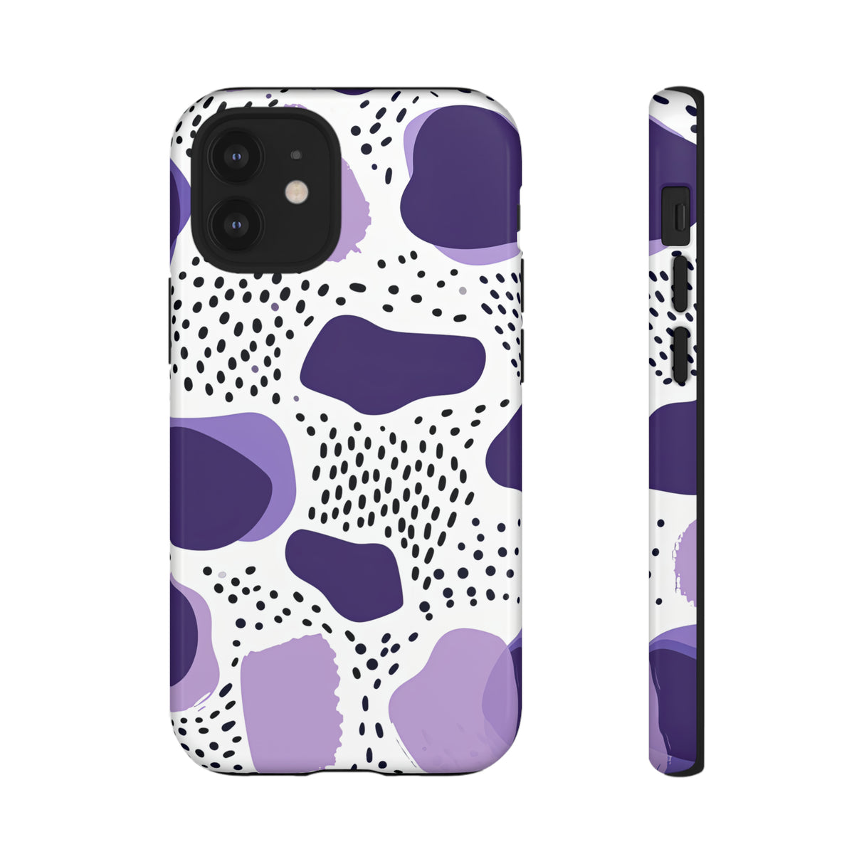 Purple Dots Elegance Case - Protective Phone Case