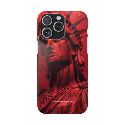 Zen Red Liberty Vision iPhone 15 - Slim Phone Case