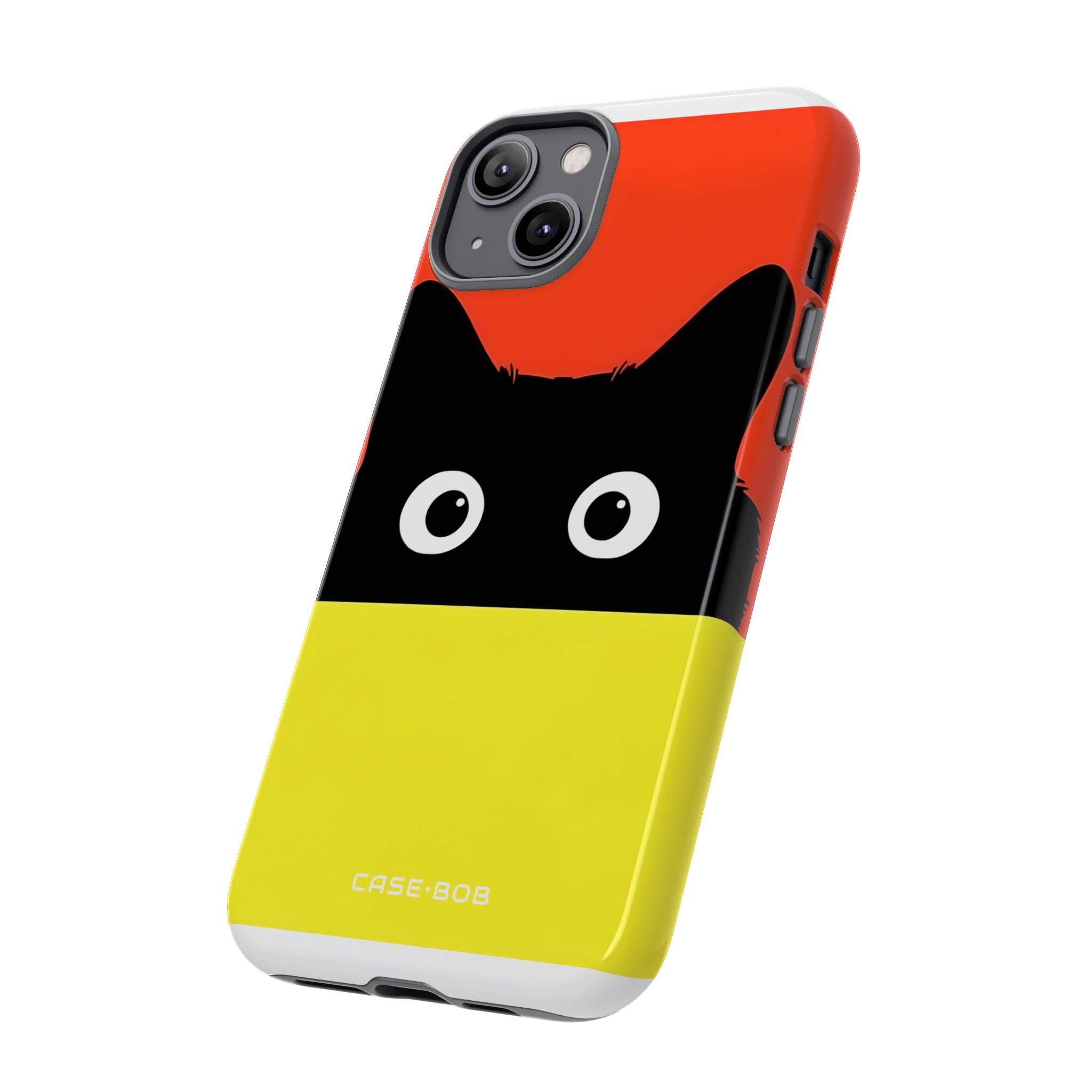 Peekaboo Cat Crimson iPhone 14 Plus Case - Tough