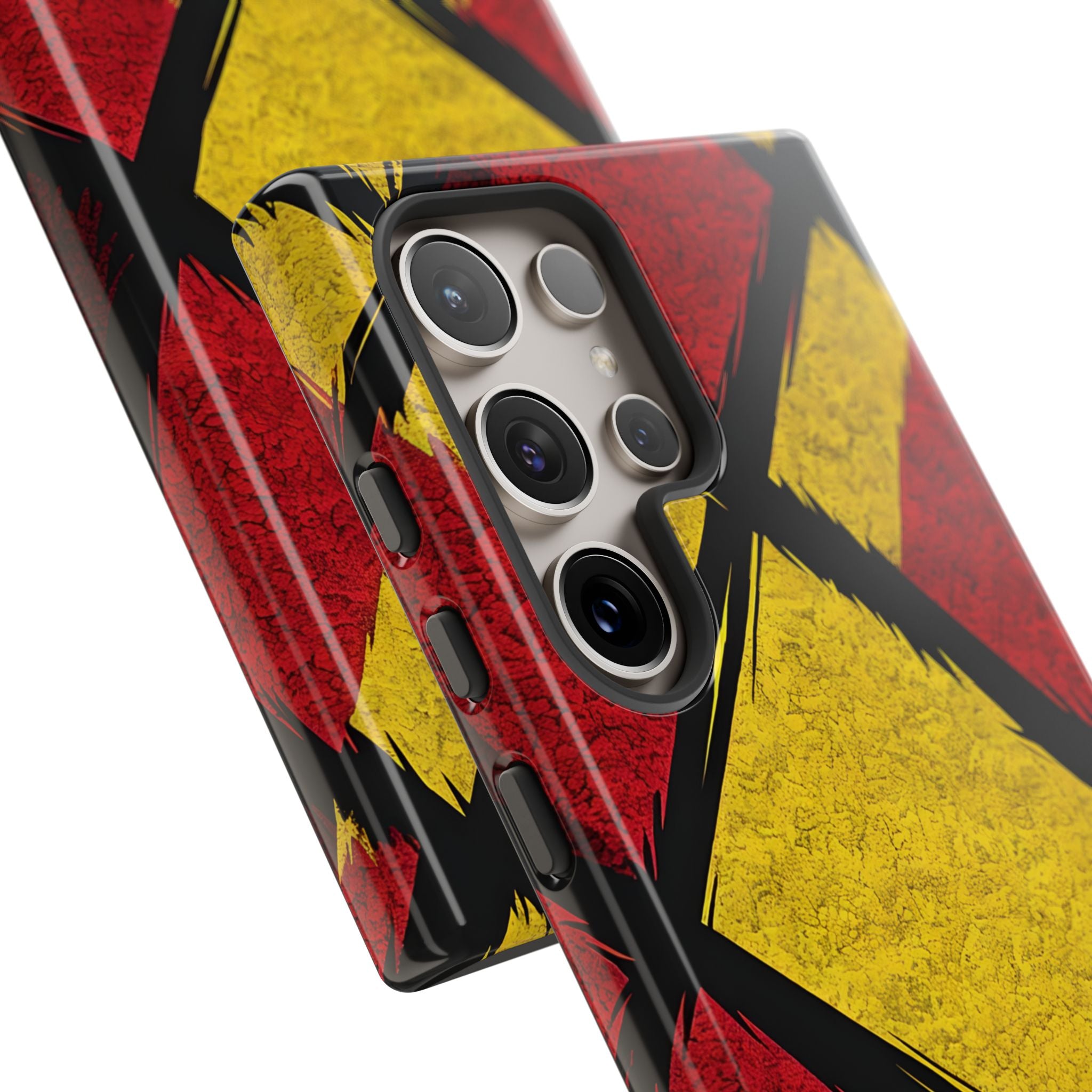 Cracked Diamond Grid Samsung S24 Ultra Case - Tough