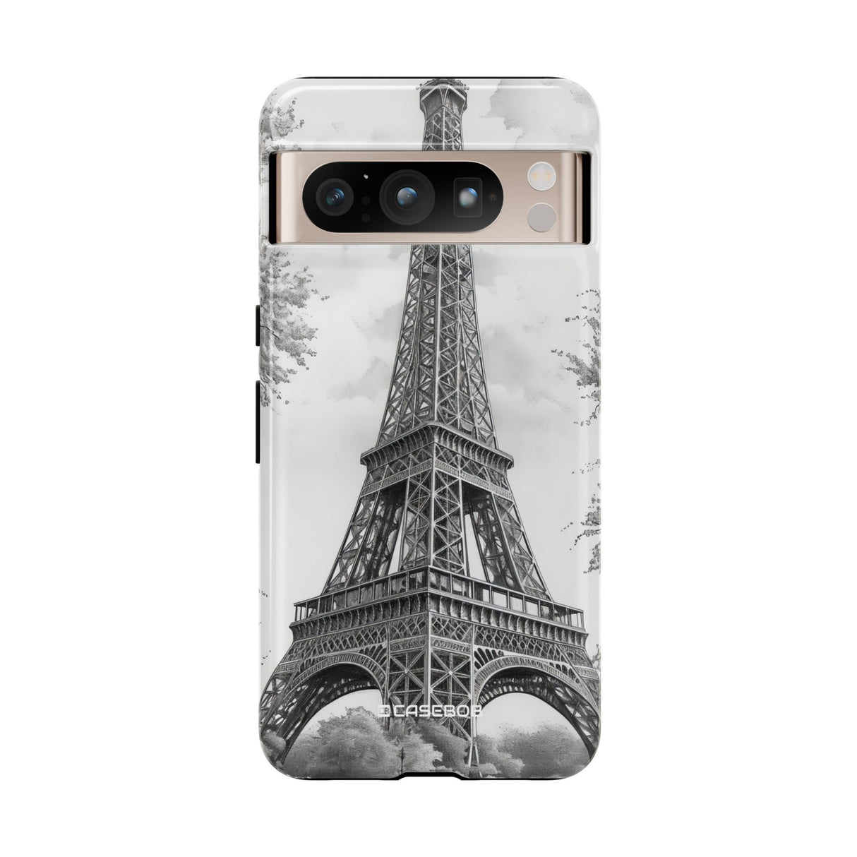 Parisian Monochrome Majesty | Protective Phone Case for Google Pixel