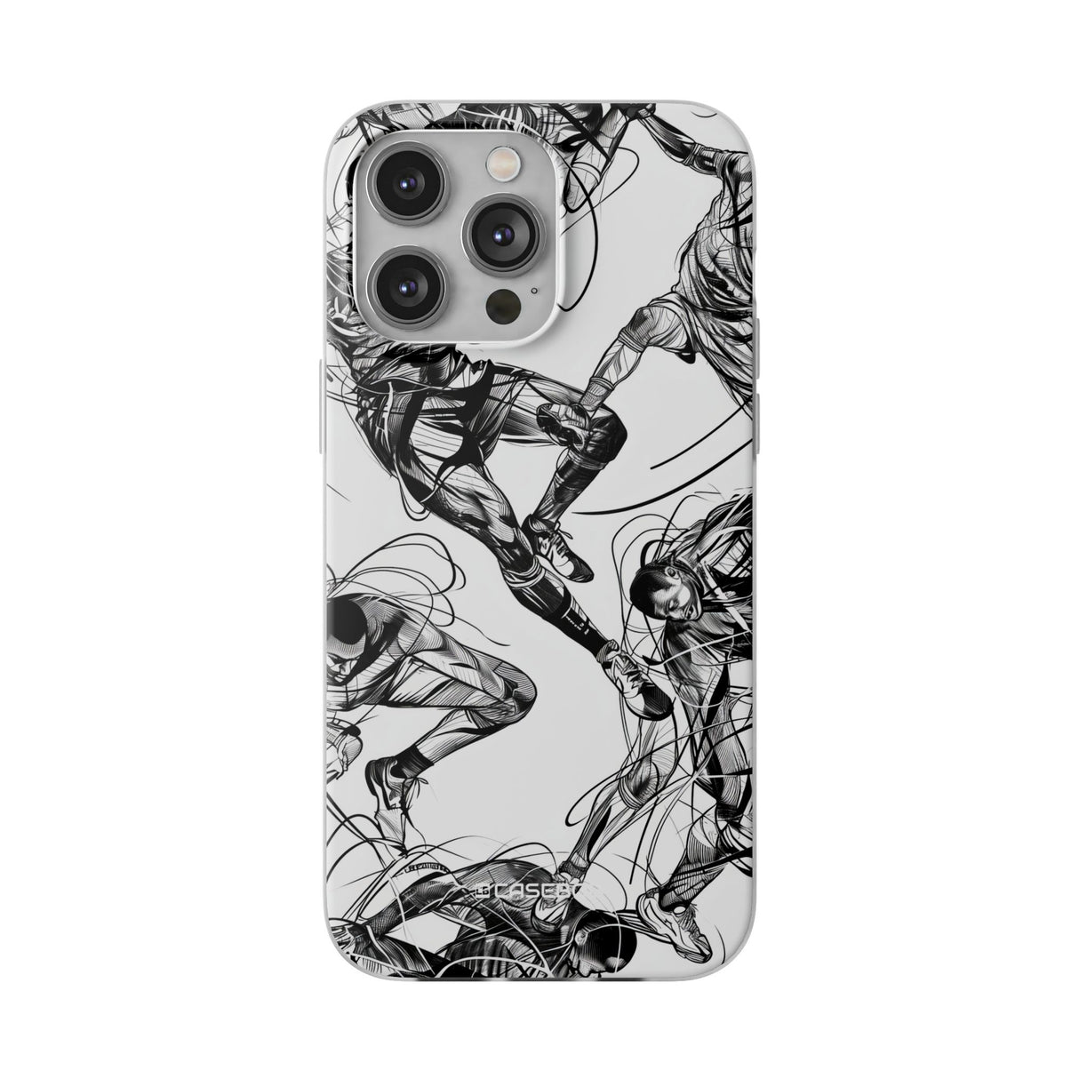 Dynamic Athletic Surrealism | Flexible Phone Case for iPhone