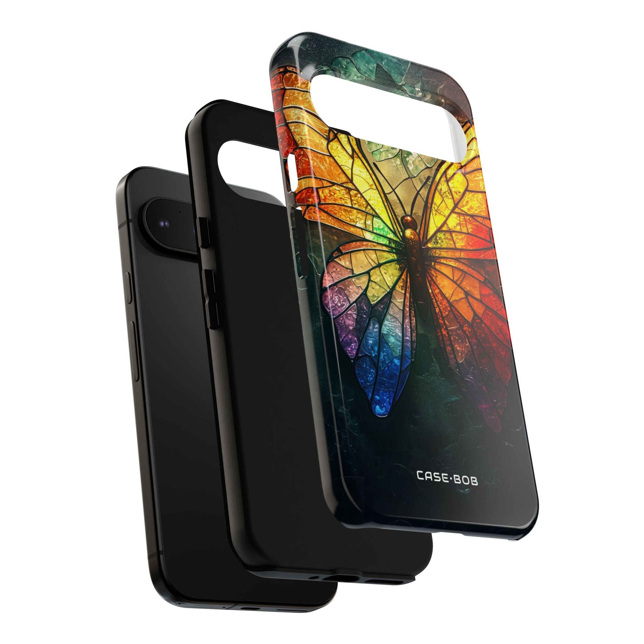 Stained Glass Butterfly Google Pixel 9 Pro XL Case - Tough