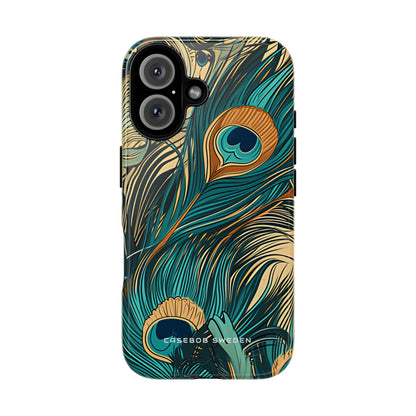 Art Nouveau Peacock Elegance iPhone 16 - Tough Phone Case