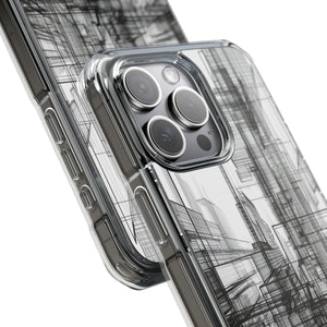 Architectural Maze - Phone Case for iPhone (Clear Impact - Magnetic)