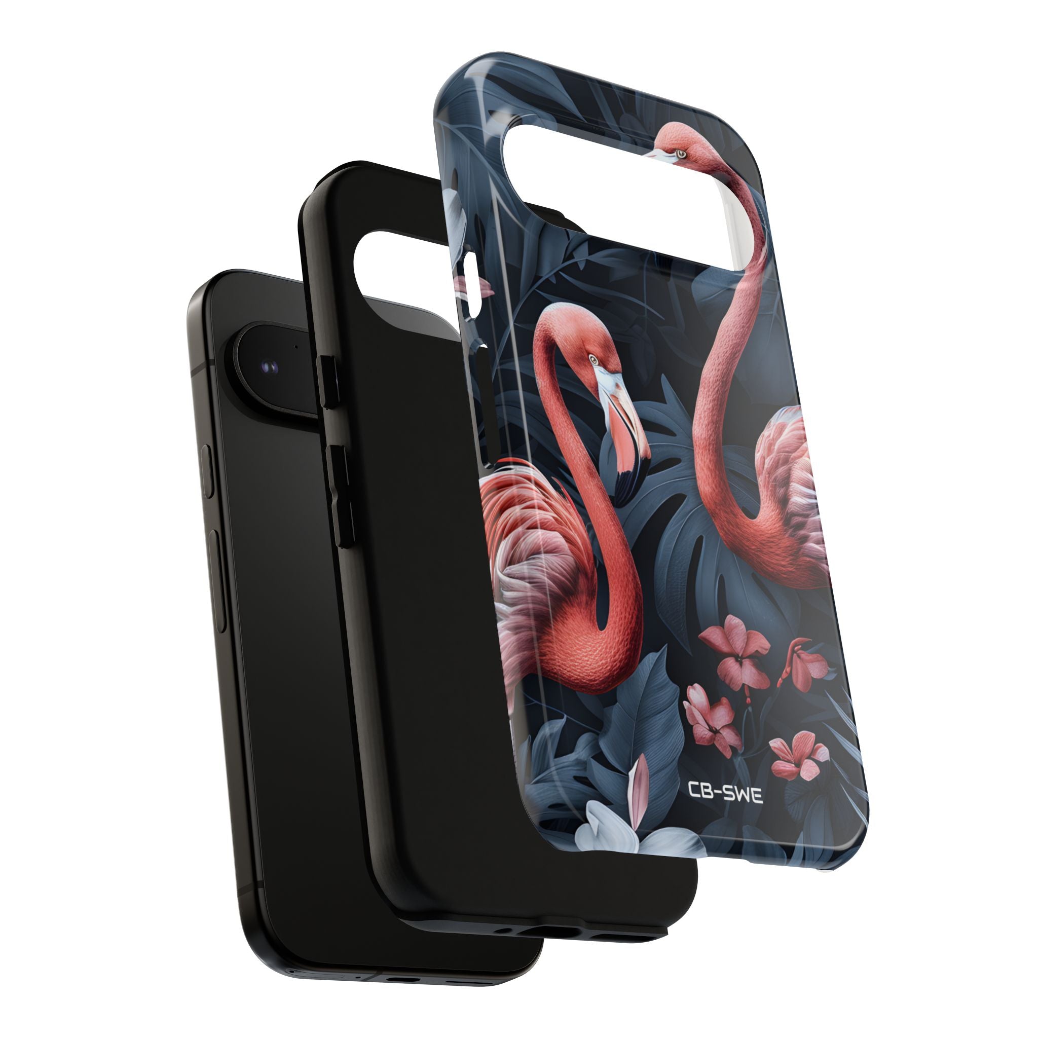 Flamingos Embrace Nature - Google Pixel Case