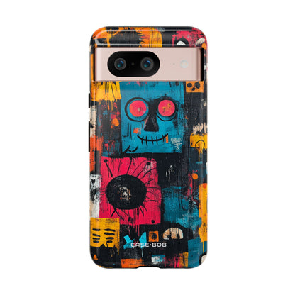 Blue Stitch Smile Google Pixel 8 Case - Tough