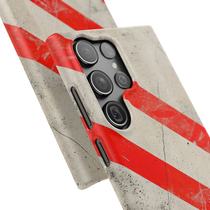 Striker Crimson Stripes Samsung S23 - Slim Phone Case