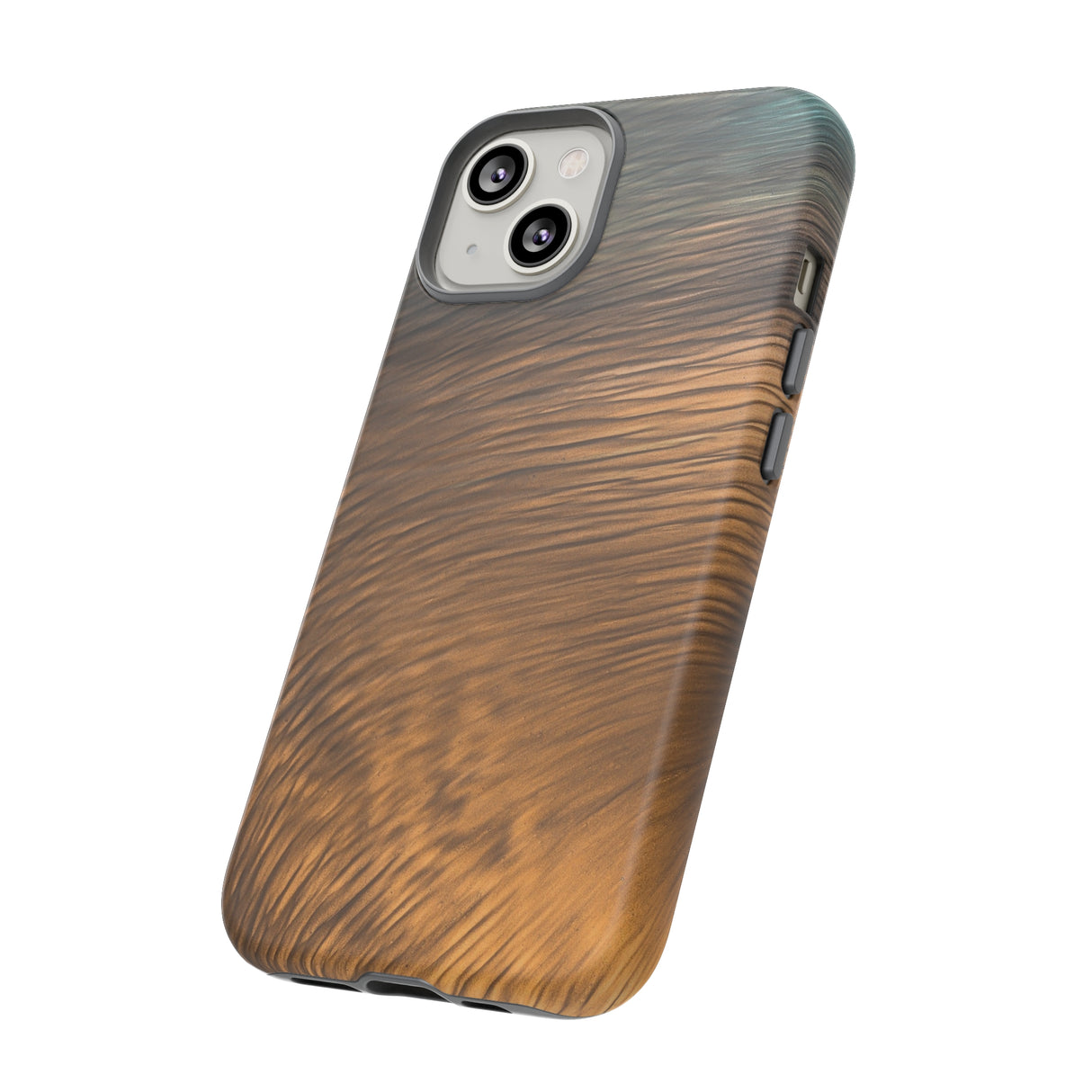 Golden Strokes Ink Art iPhone Case (Protective) Phone Case