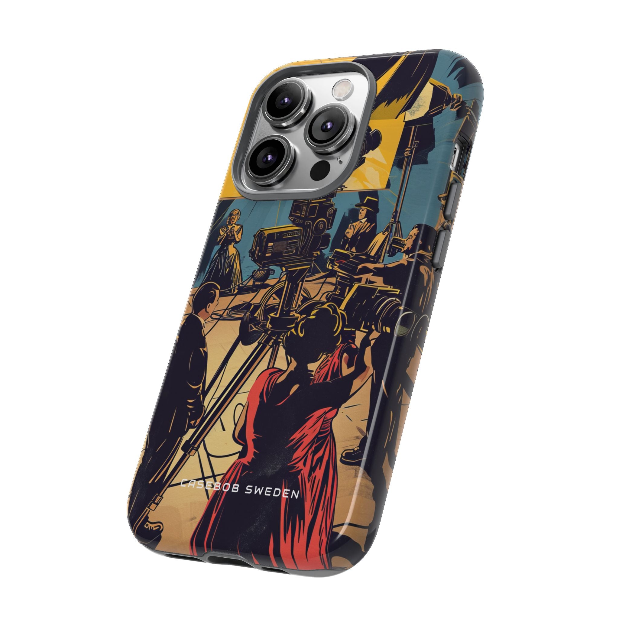 Golden Era Cinematic Spotlight iPhone 14 - Tough Phone Case