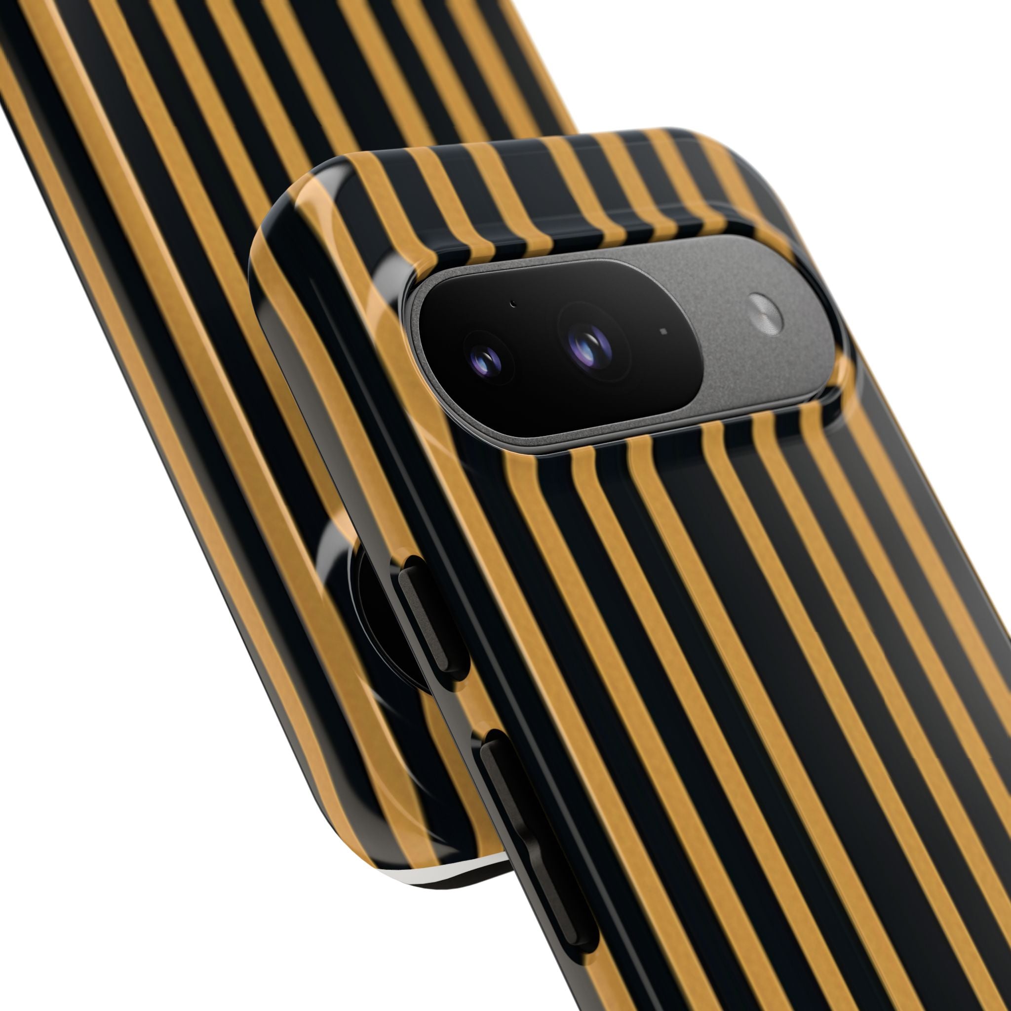 Golden Stripes Google Pixel 9 Case - Tough