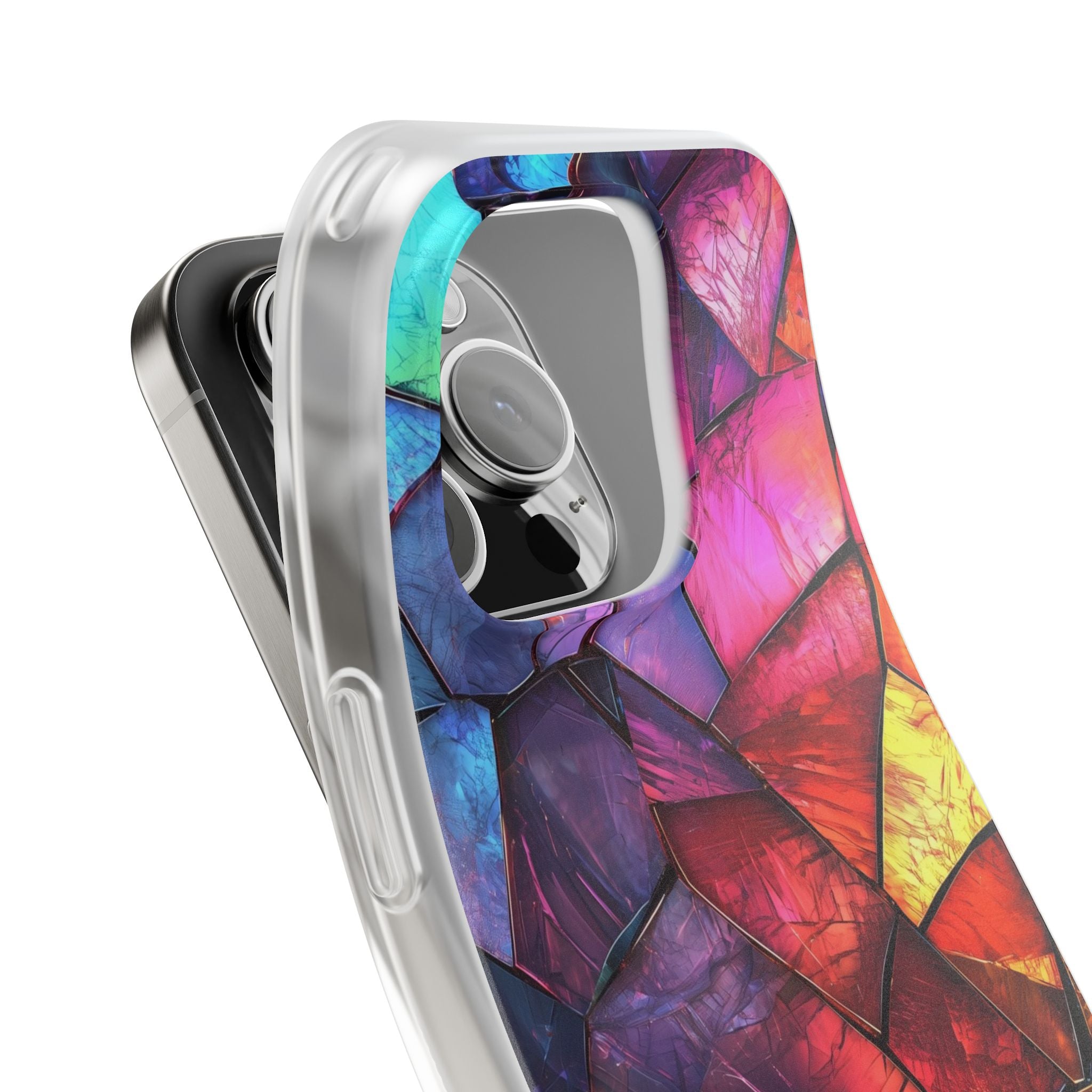 Cracked Prism iPhone 16 Pro Case - Soft