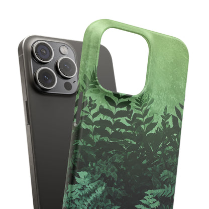 Gradient Fernscape Lush iPhone 15 - Slim Phone Case