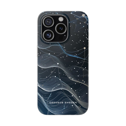 Gradient Neural Waves iPhone 15 - Flexi Phone Case