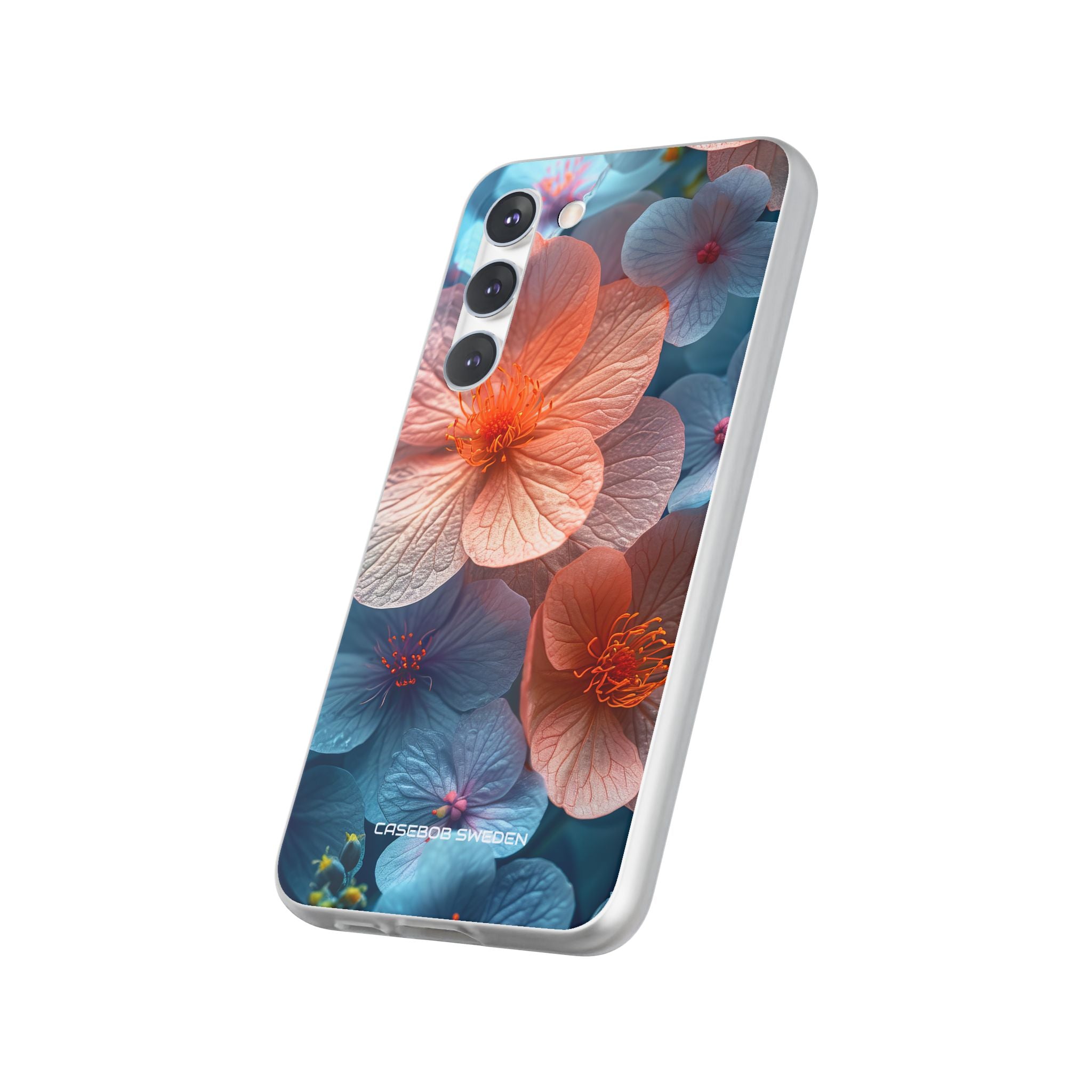 Peach Blossom Serenity - Flexi Samsung S23 Phone Case