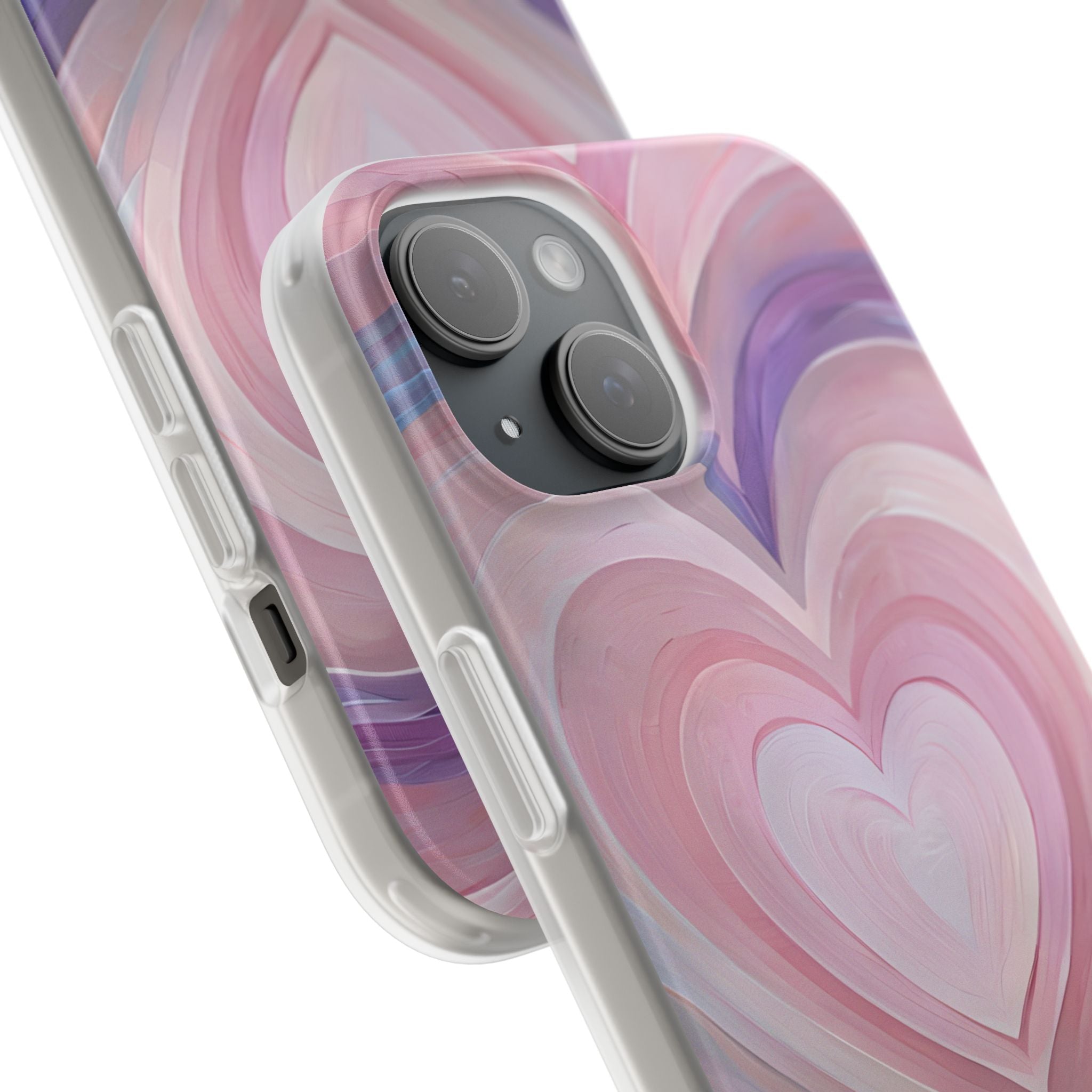 Radiant Heartbrush iPhone 15 Case - Soft