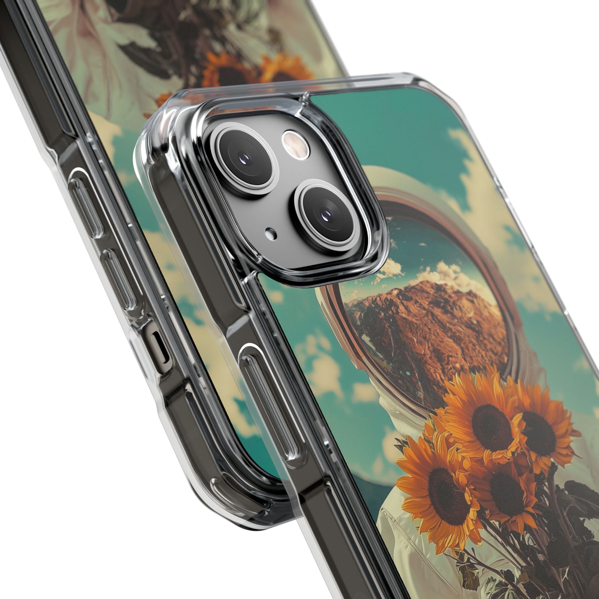 Sunflower Spacesuit Shine iPhone Case - Impact