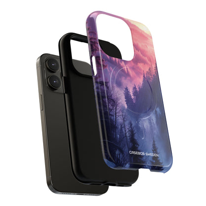 Misty Forest Serenity - Tough + MagSafe® iPhone 14 Phone Case