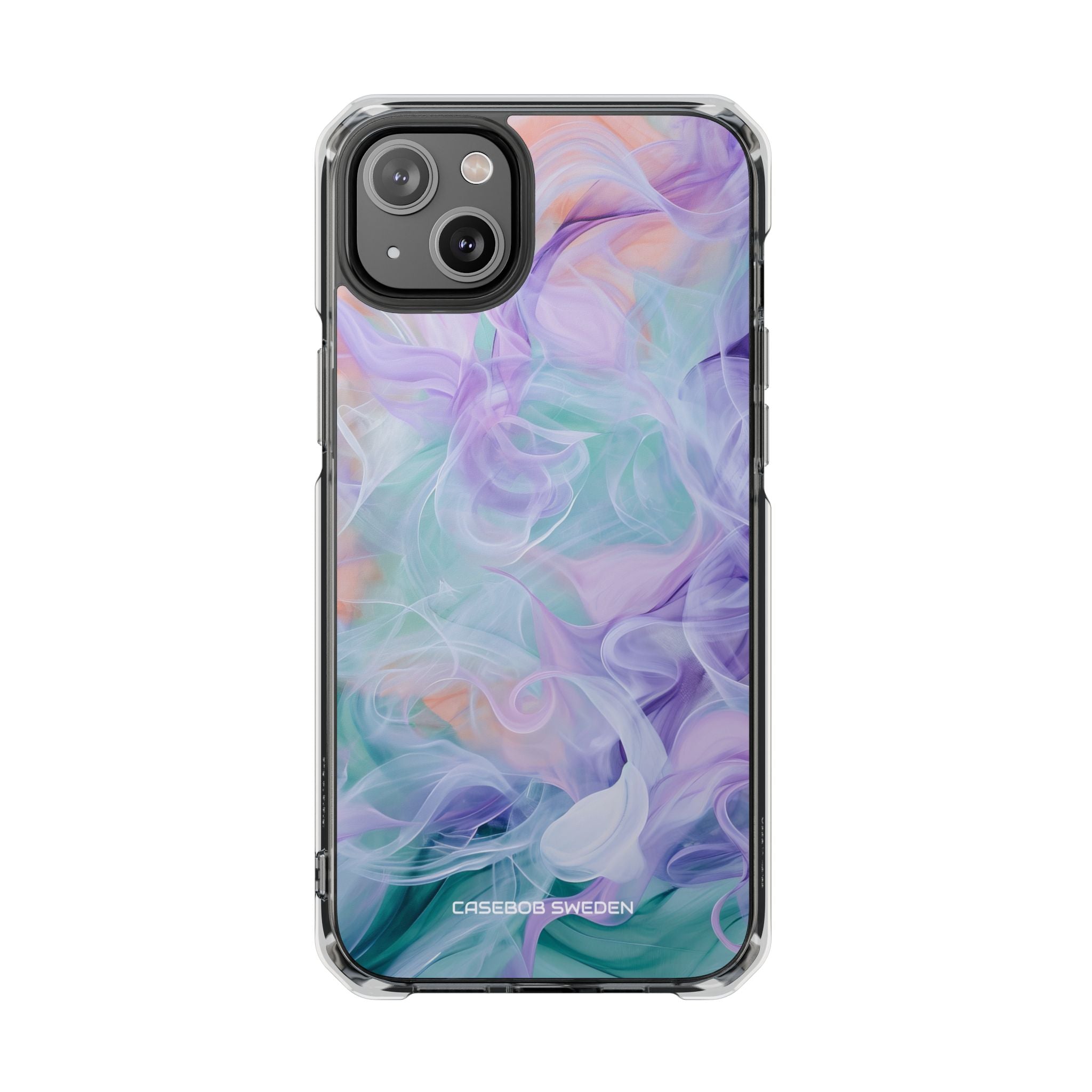 Purple Peach Whirl - Clear Impact iPhone 14 Phone Case