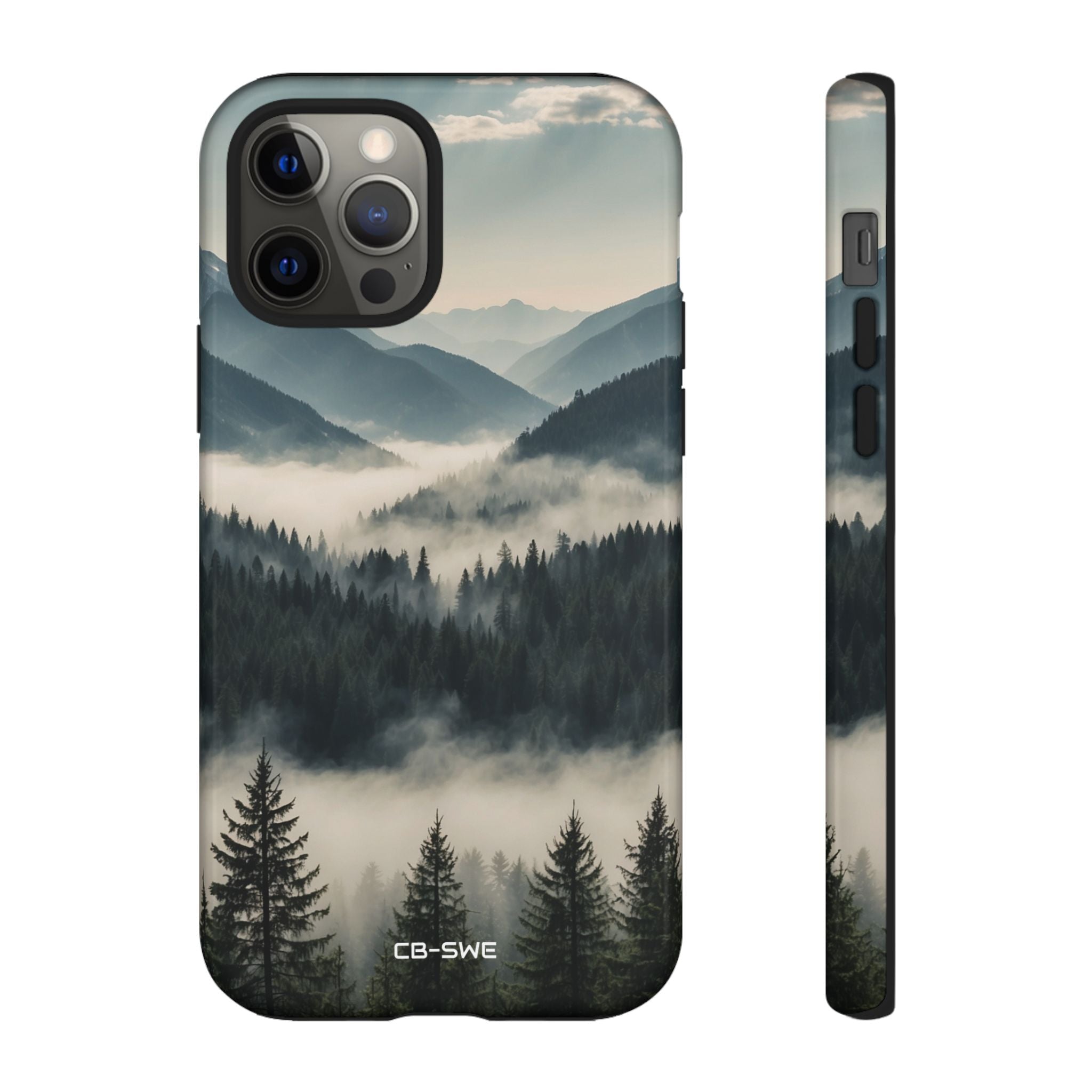 Misty Forest Embrace - iPhone Case