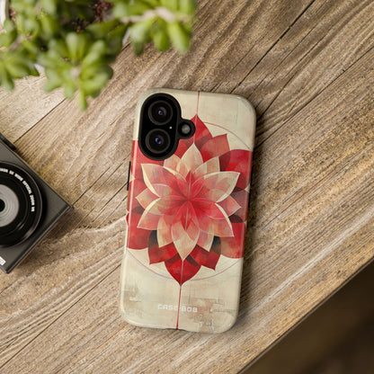 Crimson Bloom iPhone 16 Pro Case - Tough