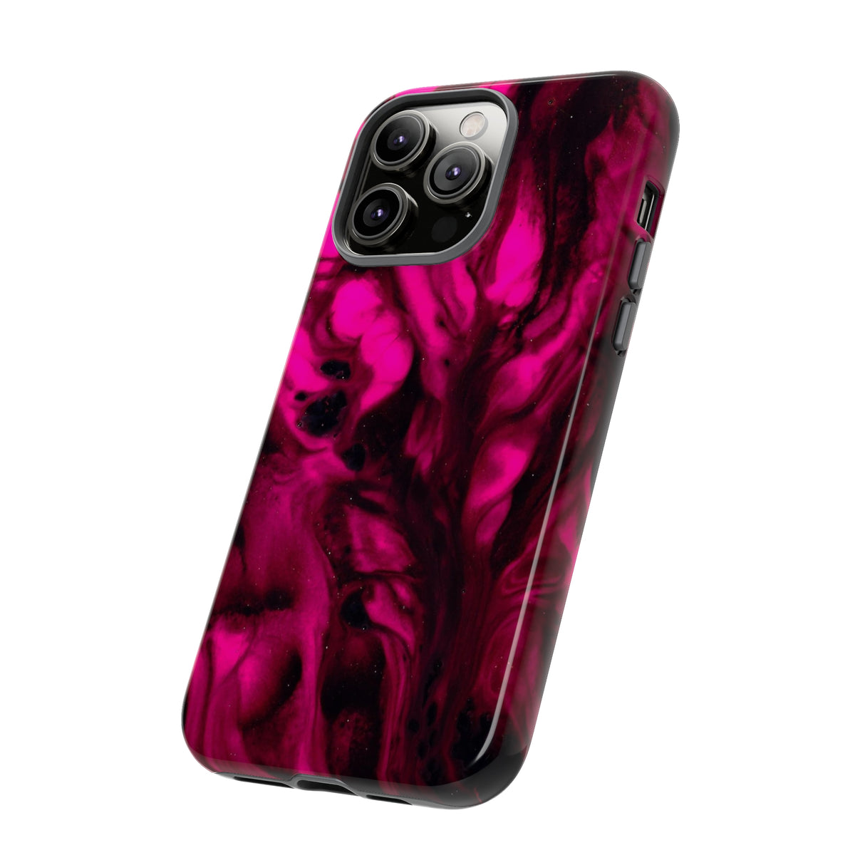 Bright Pink Ink Art iPhone Case (Protective) Phone Case