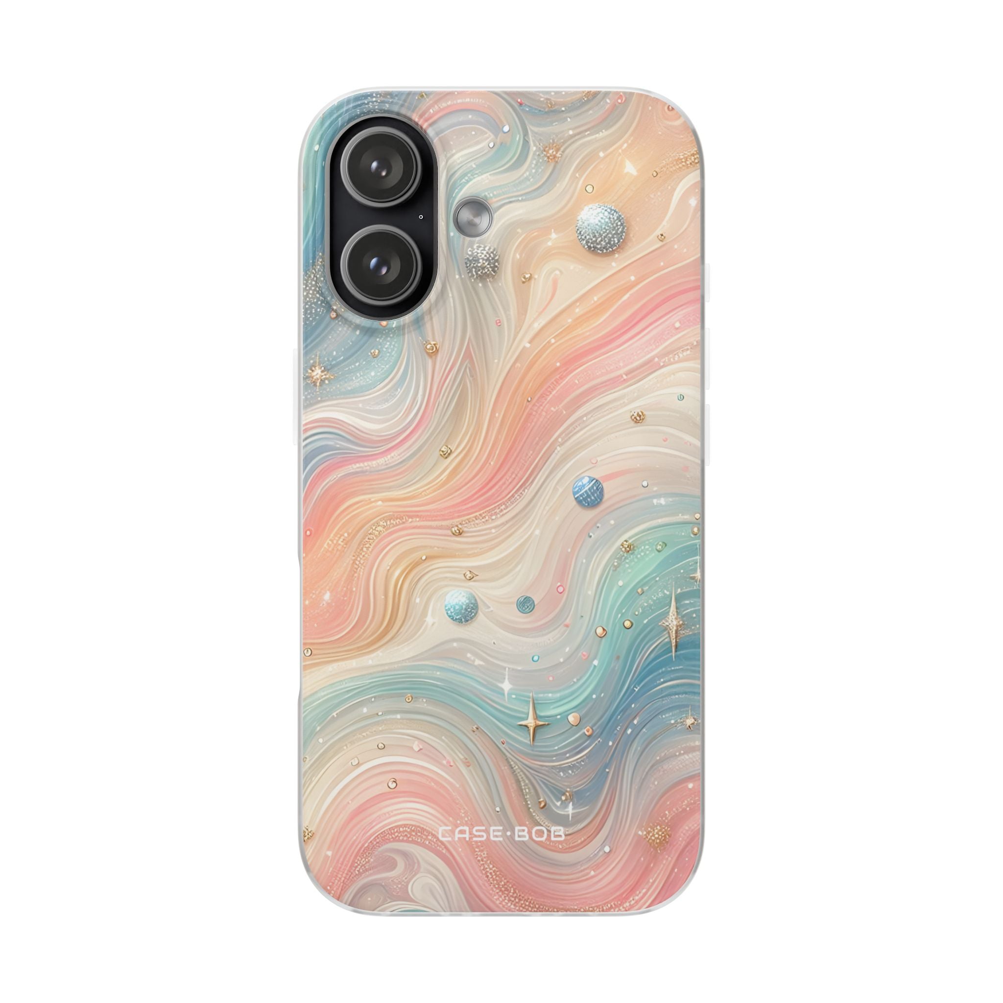 Iridescent Swirls iPhone 17 Case - Soft