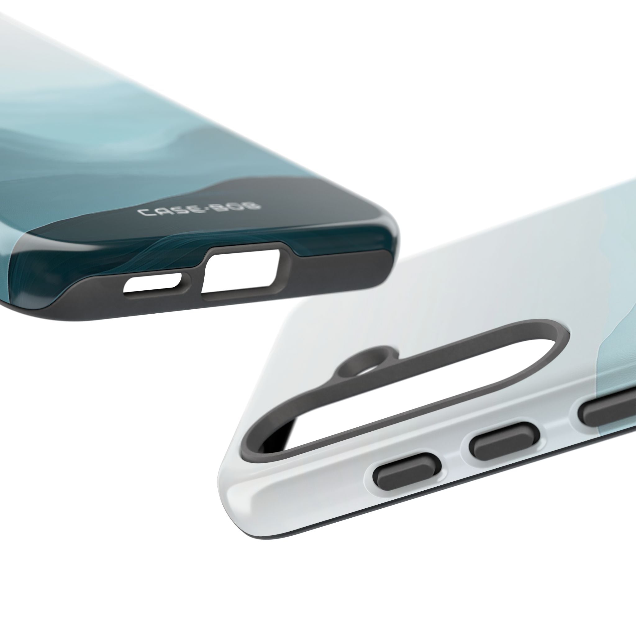 Teal Mist Mountains Samsung S25 Case - Tough