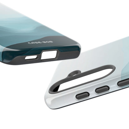 Teal Mist Mountains Samsung S25 Case - Tough