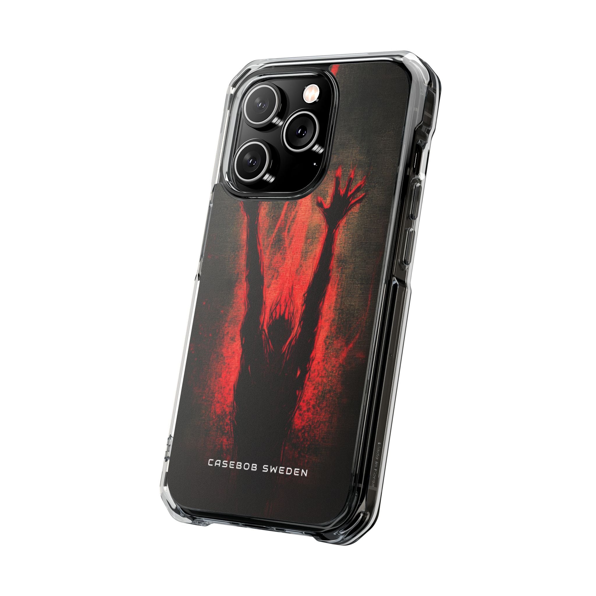 Gothic Crimson Ascension iPhone 14 - Clear Impact Phone Case