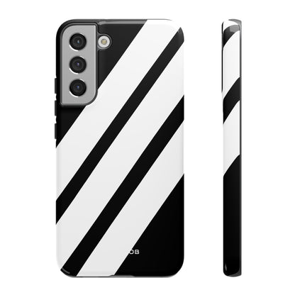 Diagonal Bands Noir Samsung S22 Plus Case - Tough