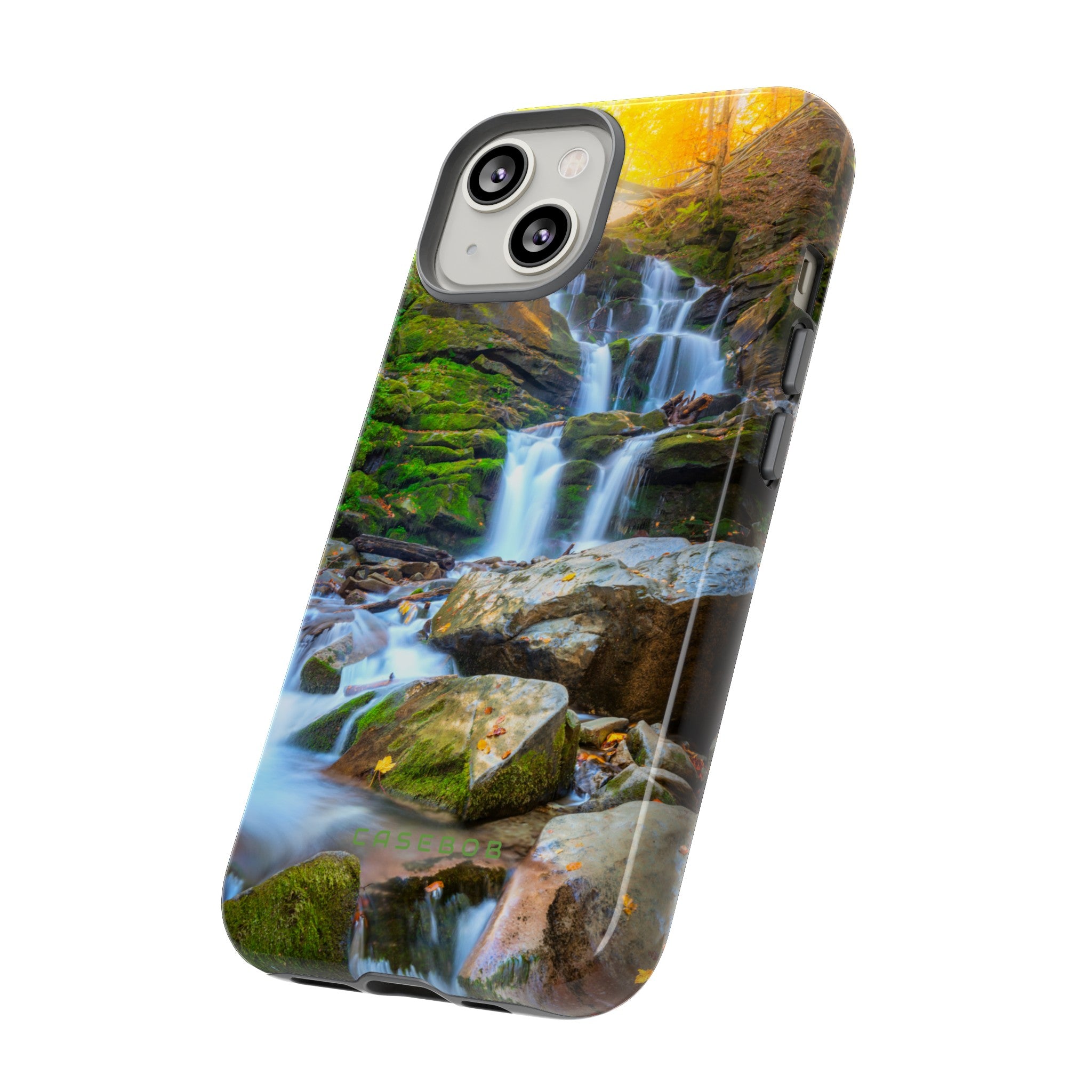 Autumn Mountain Waterfall - Protective Phone Case