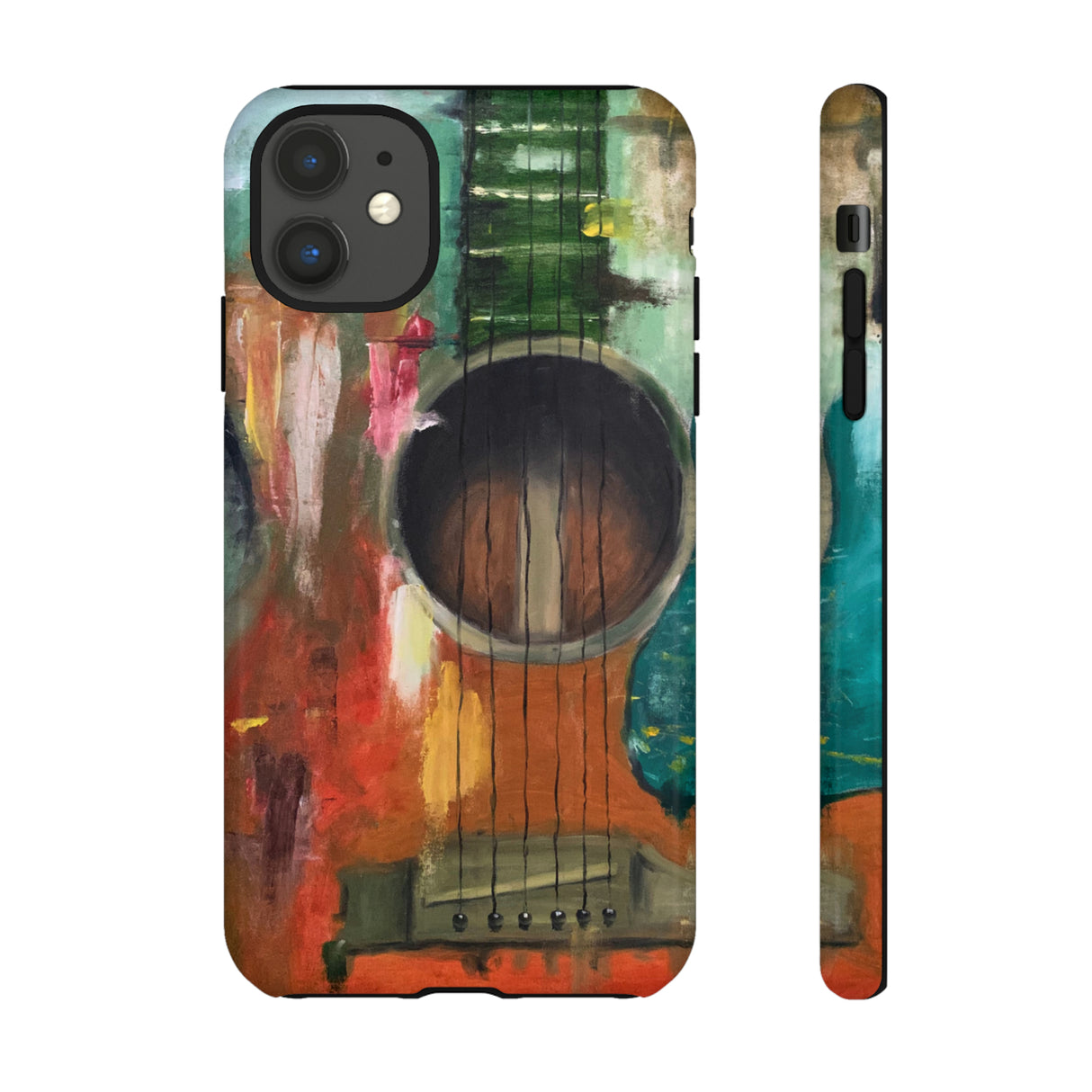 Oil painting - Guitar - Protective Phone Case