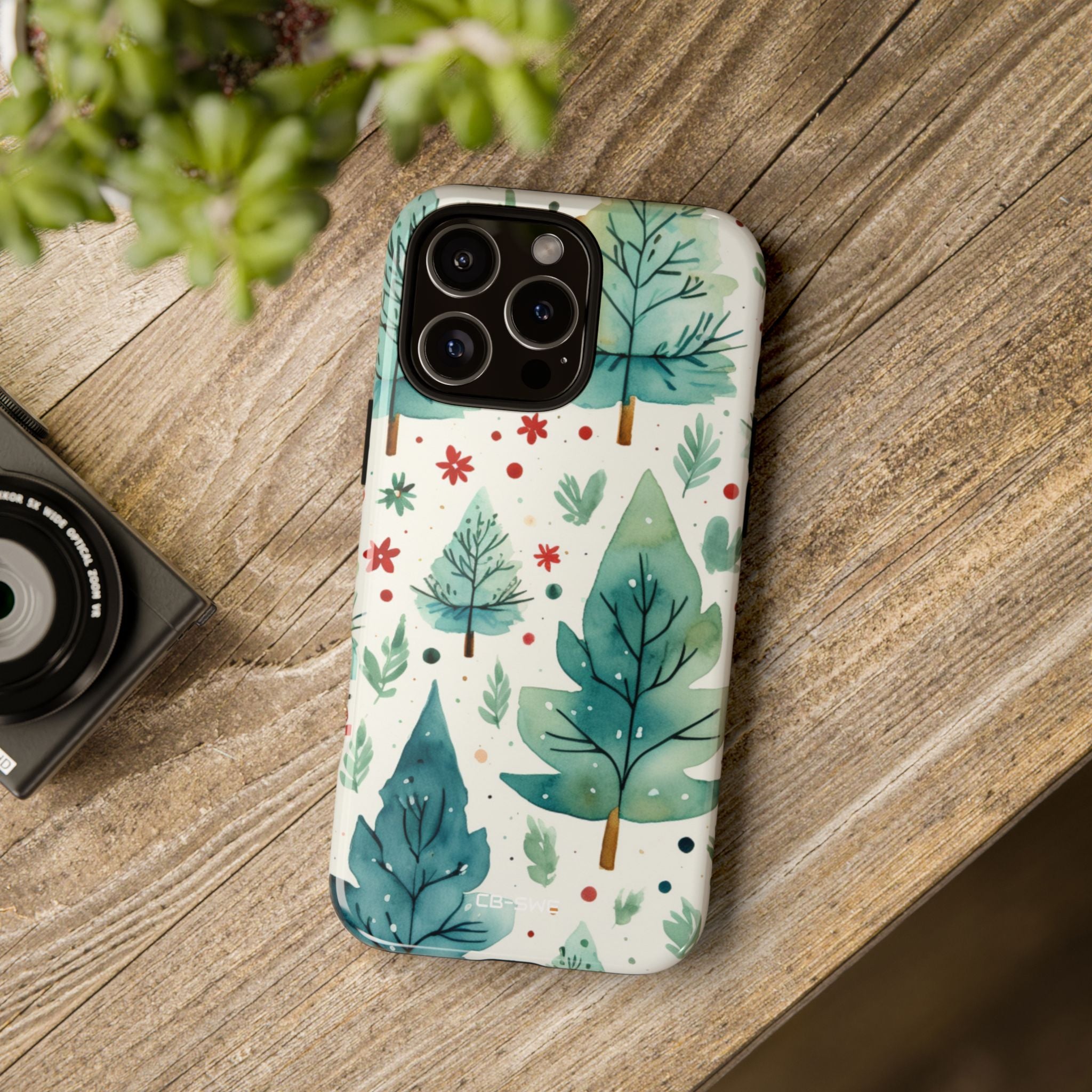 Joyful Evergreen Dance - iPhone Case