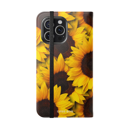 Sunflower Radiance - iPhone 15 Pro Max Case - Wallet