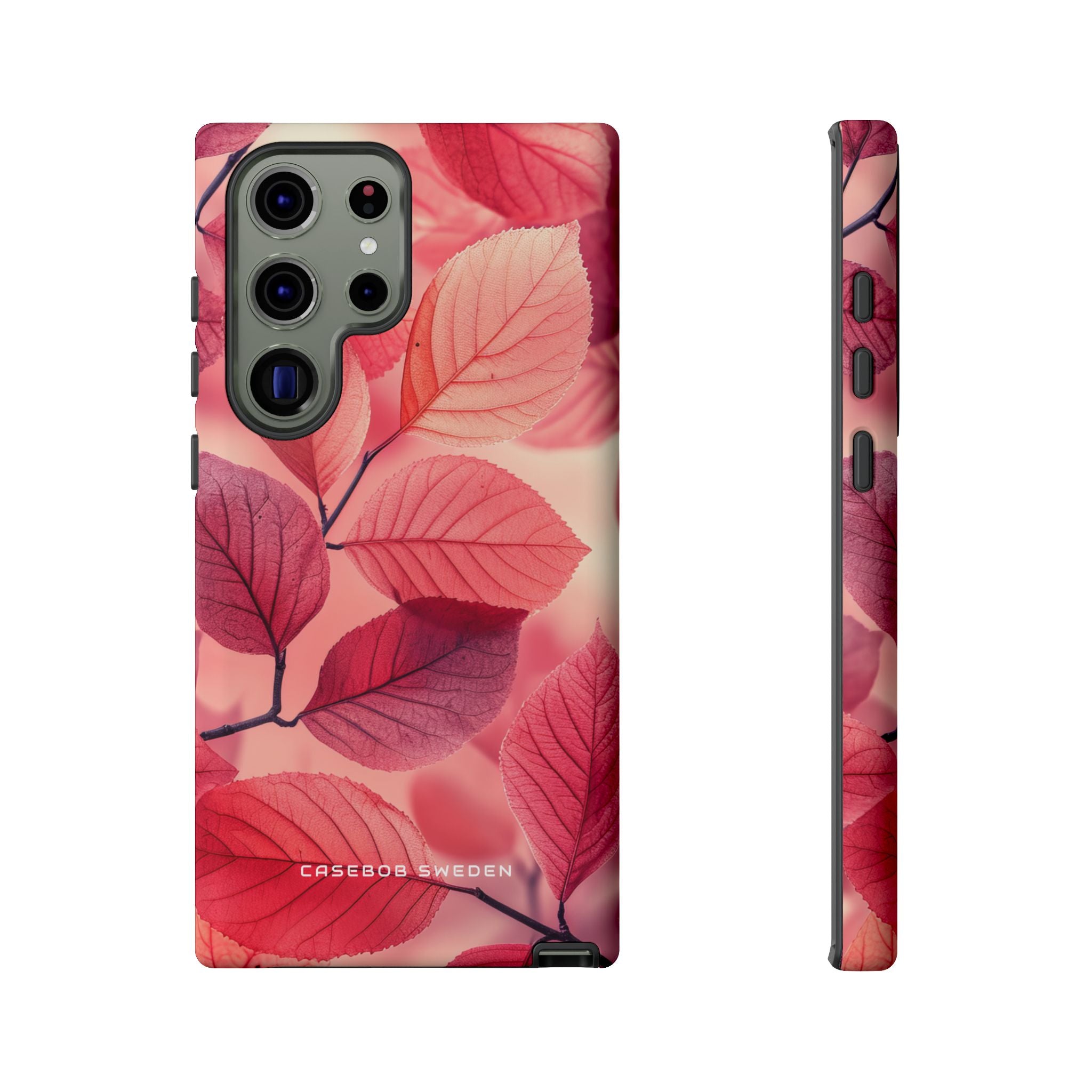 Elegant Pink Leaves Samsung S23 - Tough Phone Case