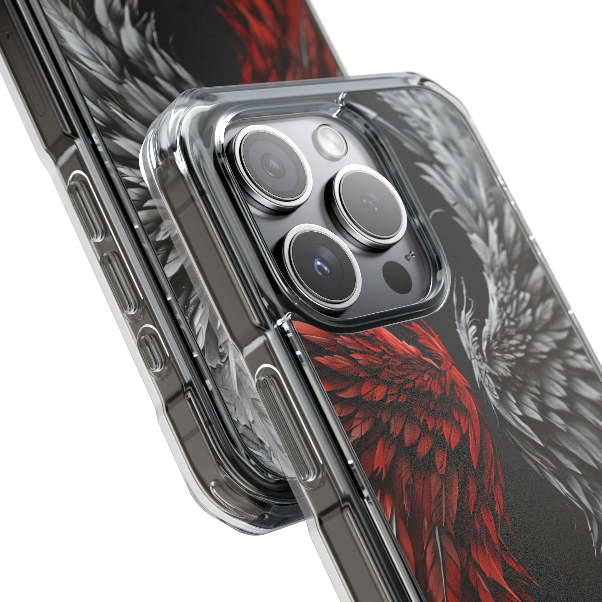 Crimson White Wings iPhone 15 Pro Case - Impact