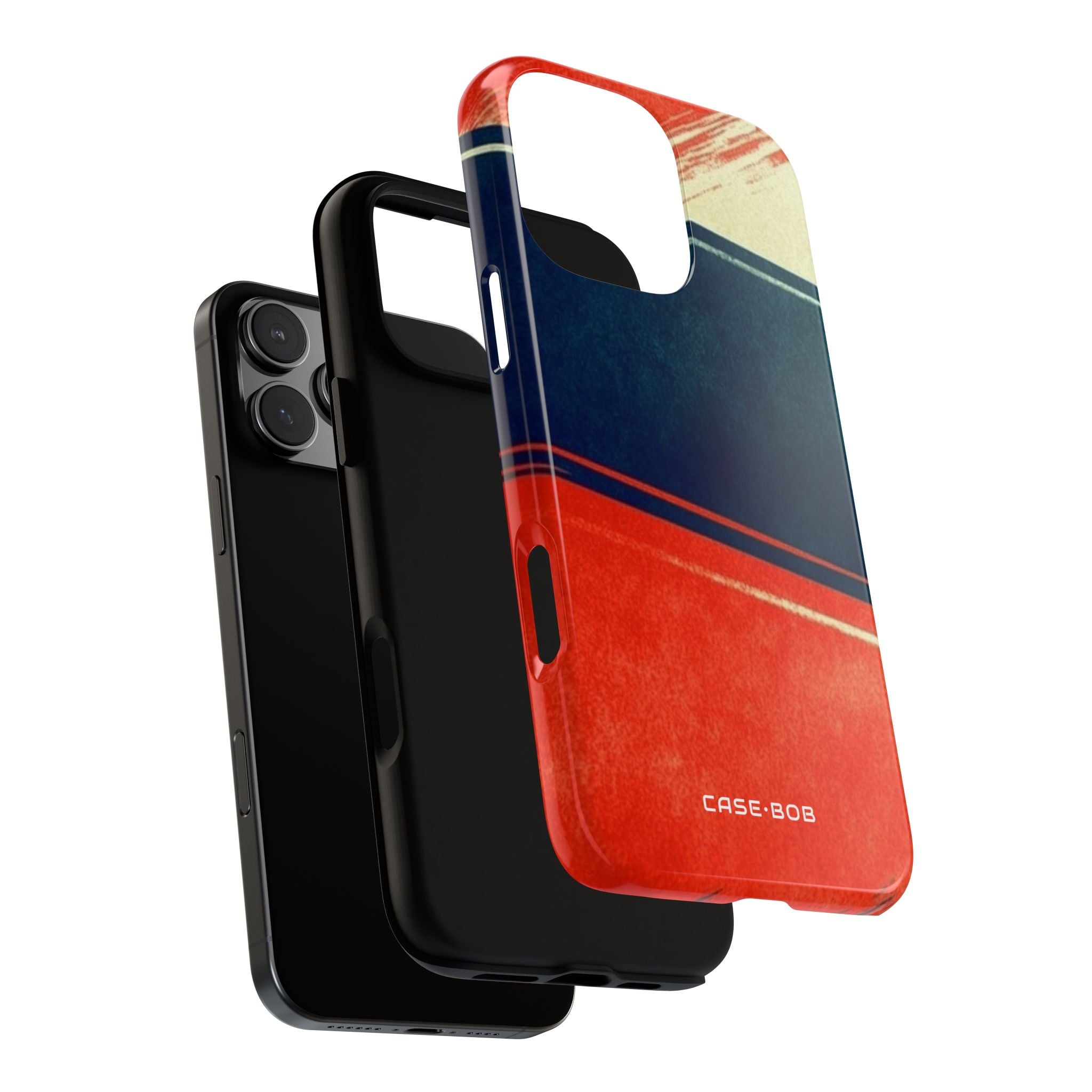 Blue Diagonal Motion iPhone 16 Pro Max Case - Tough