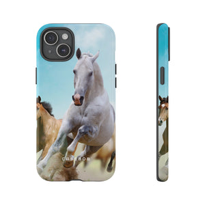 Blue Sky Horses - Protective Phone Case