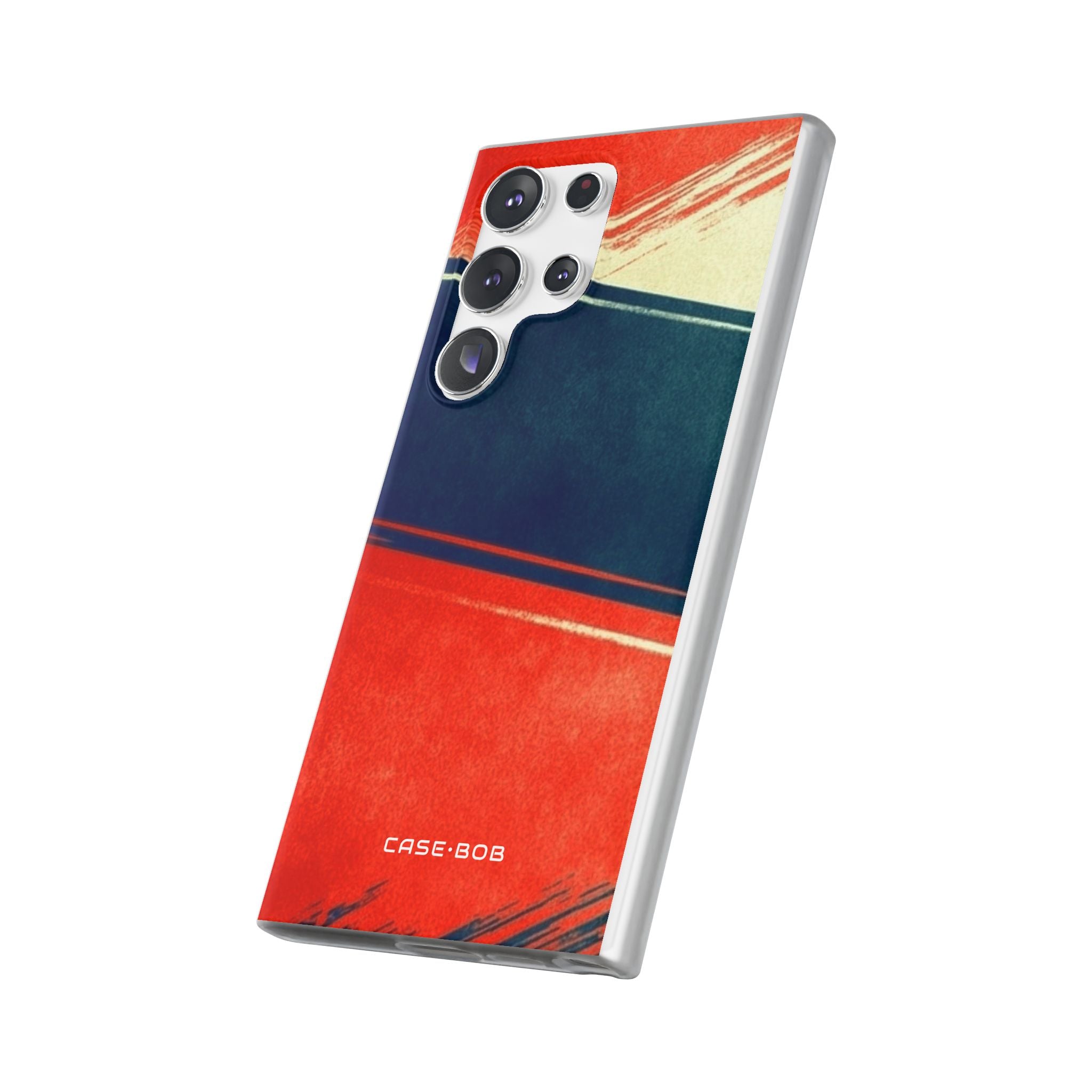 Blue Diagonal Motion Samsung S23 Ultra Case - Soft