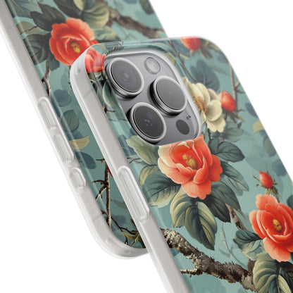 Vintage Floral Romance iPhone 15 - Flexi Phone Case