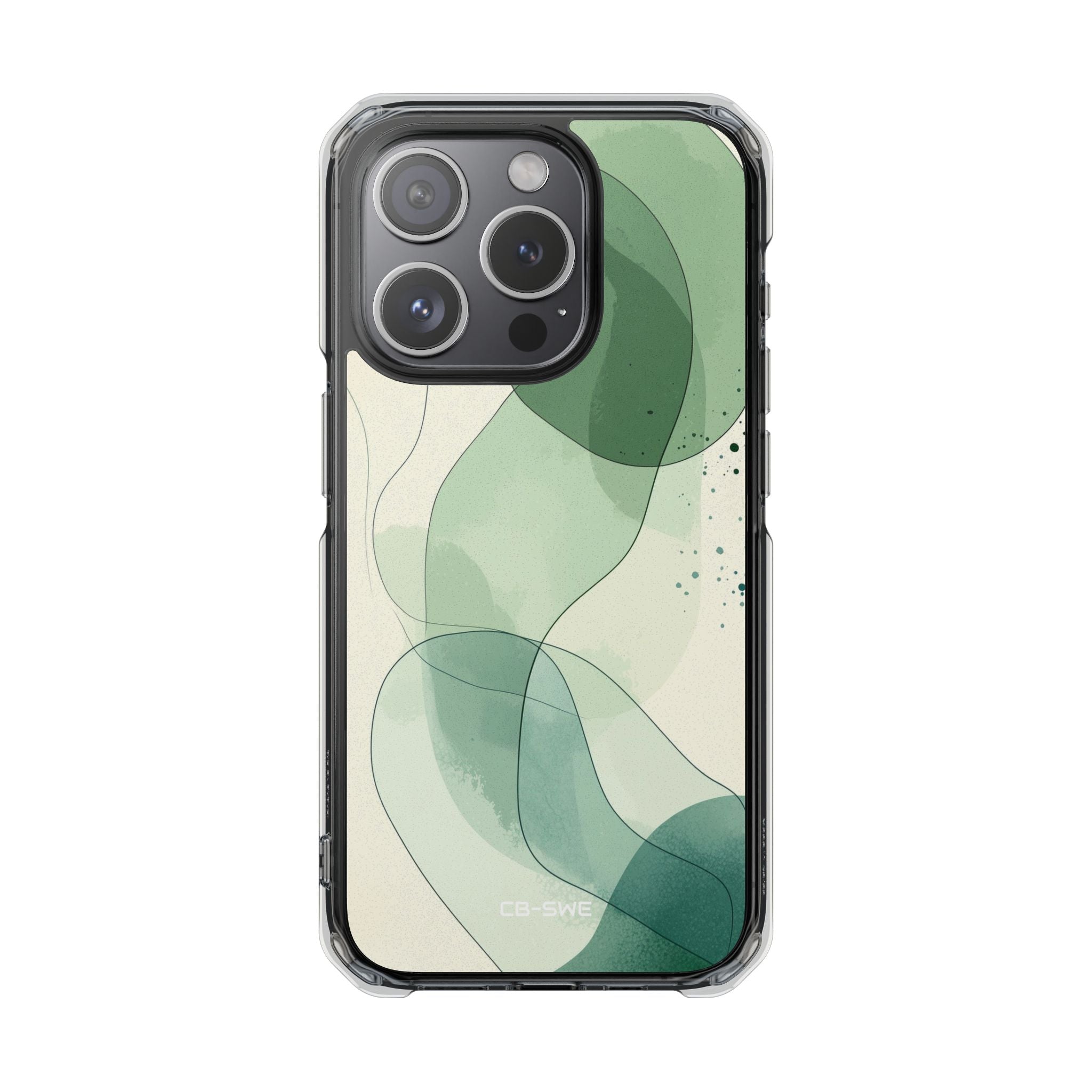 Green Waves Dance iPhone Case - Impact