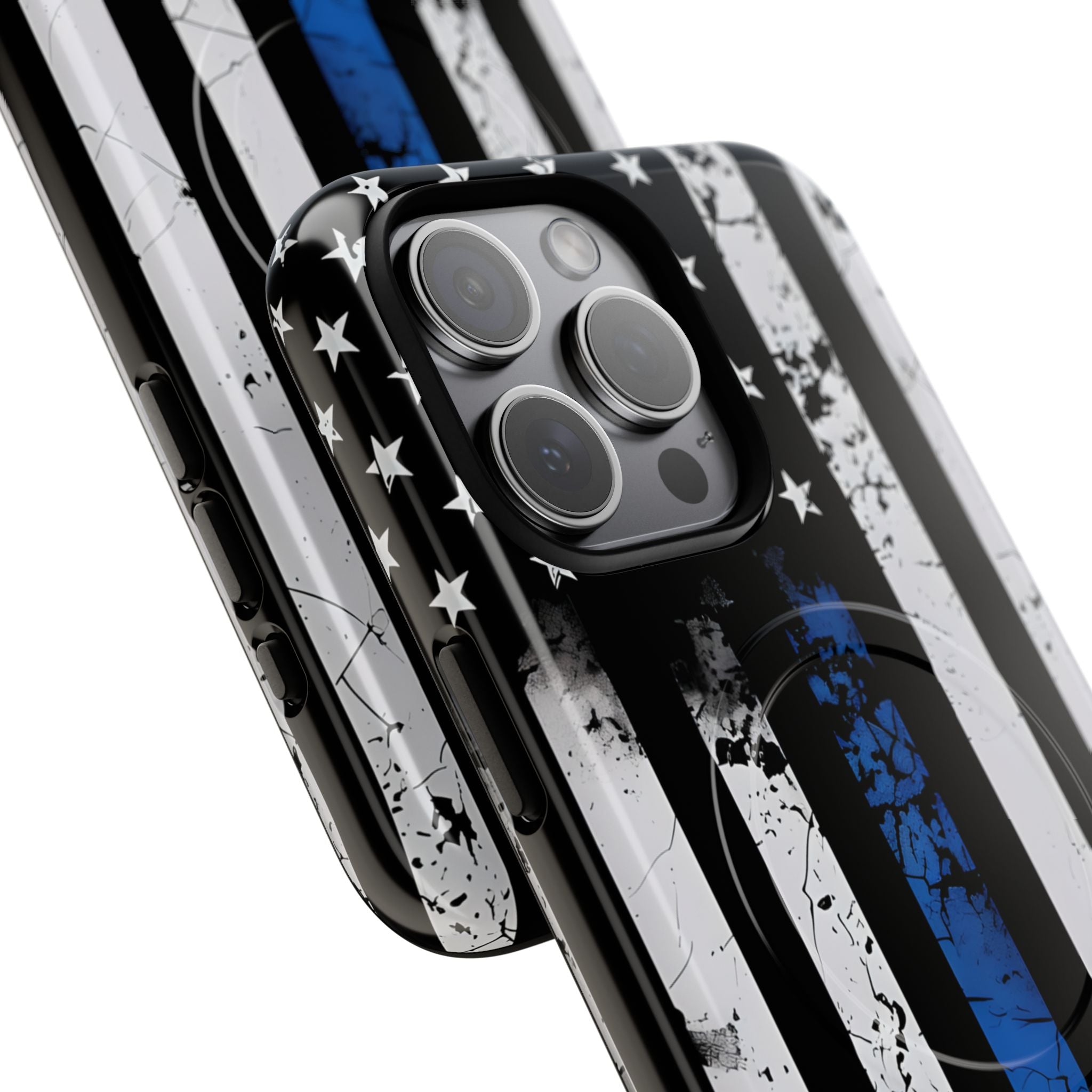 Blue Stripe Flag iPhone 15 Pro Max Case - Tough+